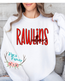 Rawlins Outlaws- Red Stacked- Crewneck- PREORDER