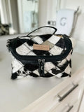 BOHO Luxe Cowhide Toiletry Bag