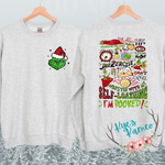 My Day FAUX Glitter Front and Back Crewneck