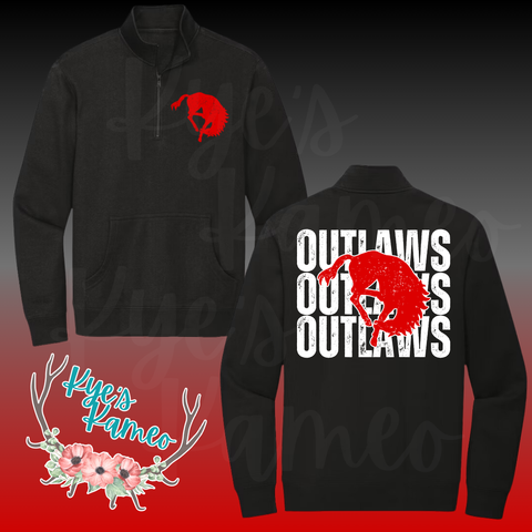 Rawlins Outlaws 1/4 Zip Up- preorder