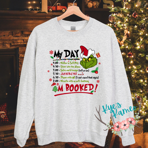 I'm Booked Crewneck- Front Only