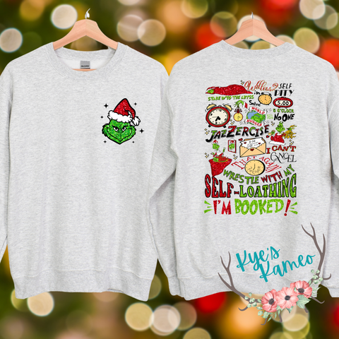 I'm Booked Crewneck- Front/Back