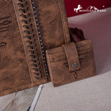 Montana West Whipstitch Concealed Carry Tote With Matching Bi-Fold Wallet - Coffee - Coffee