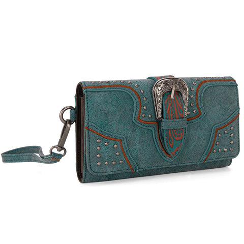 Montana West Buckle Collection Wallet