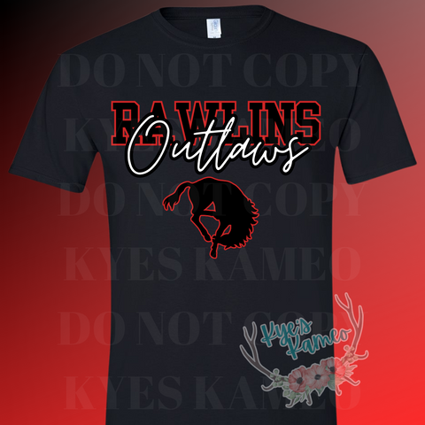 Rawlins Outlaws Tee- Black