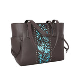 Trinity Ranch Hair-On Leather Studs Collection Concealed Carry Tote