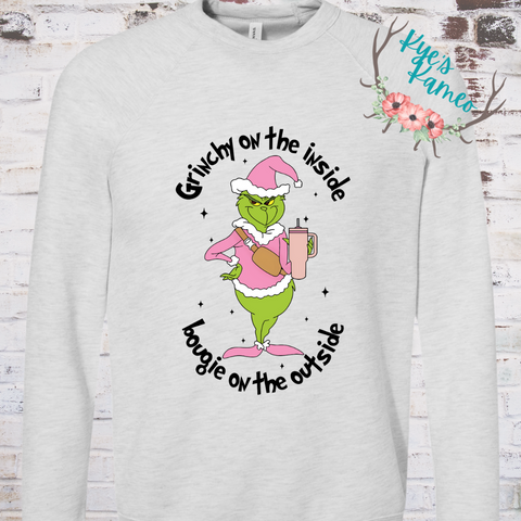 Bougie Green Guy Crewneck Pink