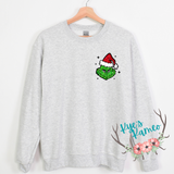 My Day FAUX Glitter Front and Back Crewneck