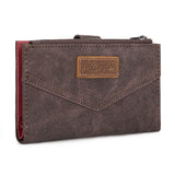 Wrangler Card Holder Bi-Fold Wallet - Coffee