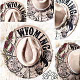 Wyoming Hat- Laser Engraved