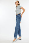 Kancan High Rise True Straight- Dark Wash