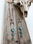 3 Layered Western Squash Blossom Necklace: COPPER