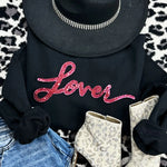 PREORDER Lover Sequin Patch Tee or Crewneck