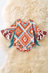 Aztec & Cow Onesie