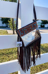 Hand Tooled Clear Purse Crossbody - Clear Stadium