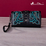 Montana West Embroidered Boot Scroll Wallet