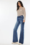 KanCan High Rise Wide Leg Flare- Dark