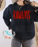 Rawlins Outlaws- Red Stacked- Crewneck- PREORDER