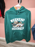 Weekend Hooker- Scuba Neck Ladies Hoodie