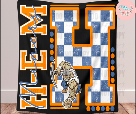 H-E-M Miners Checker Blanket- PREORDER CLOSES NOV. 17TH