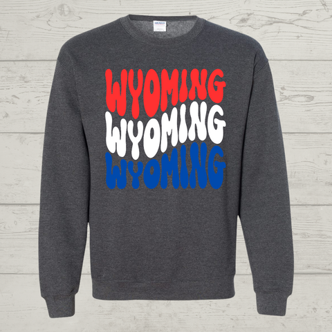 Red, White and Blue Crewneck/ SS Tee