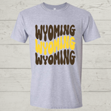 Wavy Wyo Brown and Gold-Tee