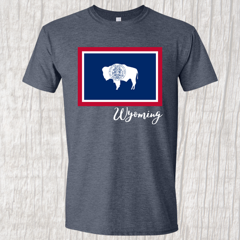 Wyoming Flag- Short Sleeve